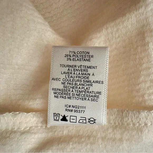 Sanctuary Womens Cut It Out Long Sleeve Mock Neck Ribbed Pullover Cream XL NWT - Picture 6 of 13